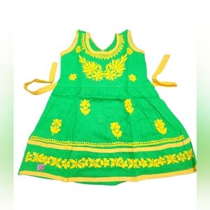 Asta Selections - Hand Embroidered Girl's Cotton Kurti/dress